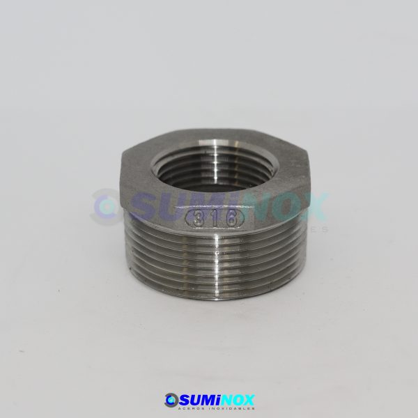 316 Hex Bushing 150 LBS NPT 1/2 X 3/8