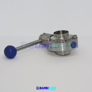 304 Válvula Mariposa 4 Pos Soldar SMS 1.1/4